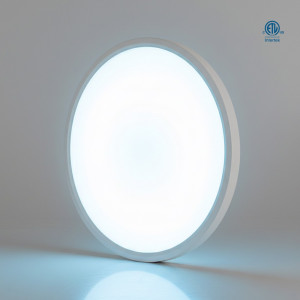 PLAFONNIER LED ENCASTRÉ 16 PO - 30W - 3000 LM - 3CCT - CADRE BLANC