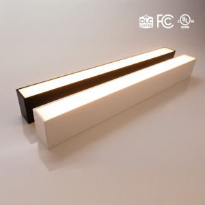 WHITE 4-FOOT ARCHITECTURE LINEAR STRIP LIGHTS. WATTAGE SELECTABLE 30W/40W/50W + 3000K - 4000K - 5000K.