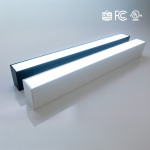 BLACK 8-FOOT ARCHITECTURE LINEAR STRIP LIGHTS. WATTAGE SELECTABLE 60W/80W/100W + 3000K - 4000K - 5000K.