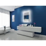 FROSTED HARMONY BACKLIT LED MIRROR 24X36 30K