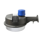 (Vente finale) Barn light 100W 100-277V 50K black clear 120 deg. twist lock photo.