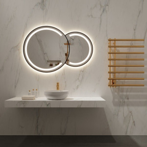BUBBLE HALF LED MIRROR