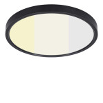 Ceiling light 12" 24W 120V 27-35-40-50-60K black frost dim TRIAC