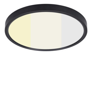 Ceiling light 12" 24W 120V 27-35-40-50-60K black frost dim TRIAC