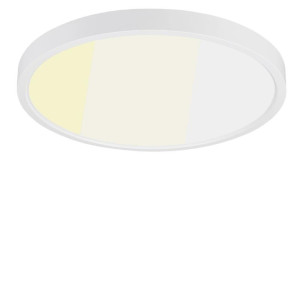 Plafonnier 12" 24W 120V blanc givré dimmable CCT