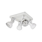LED CEILING LIGHT FOR GU10 BULBS - SERIES 215 - 4 LIGHTS - WHITE