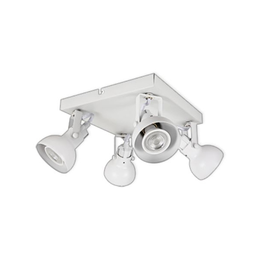 LED CEILING LIGHT FOR GU10 BULBS - SERIES 215 - 4 LIGHTS - WHITE