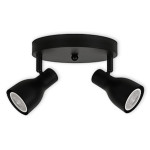 LED CEILING LIGHT FOR GU10 BULBS - SERIES 304 - 2 LIGHTS - WHITE