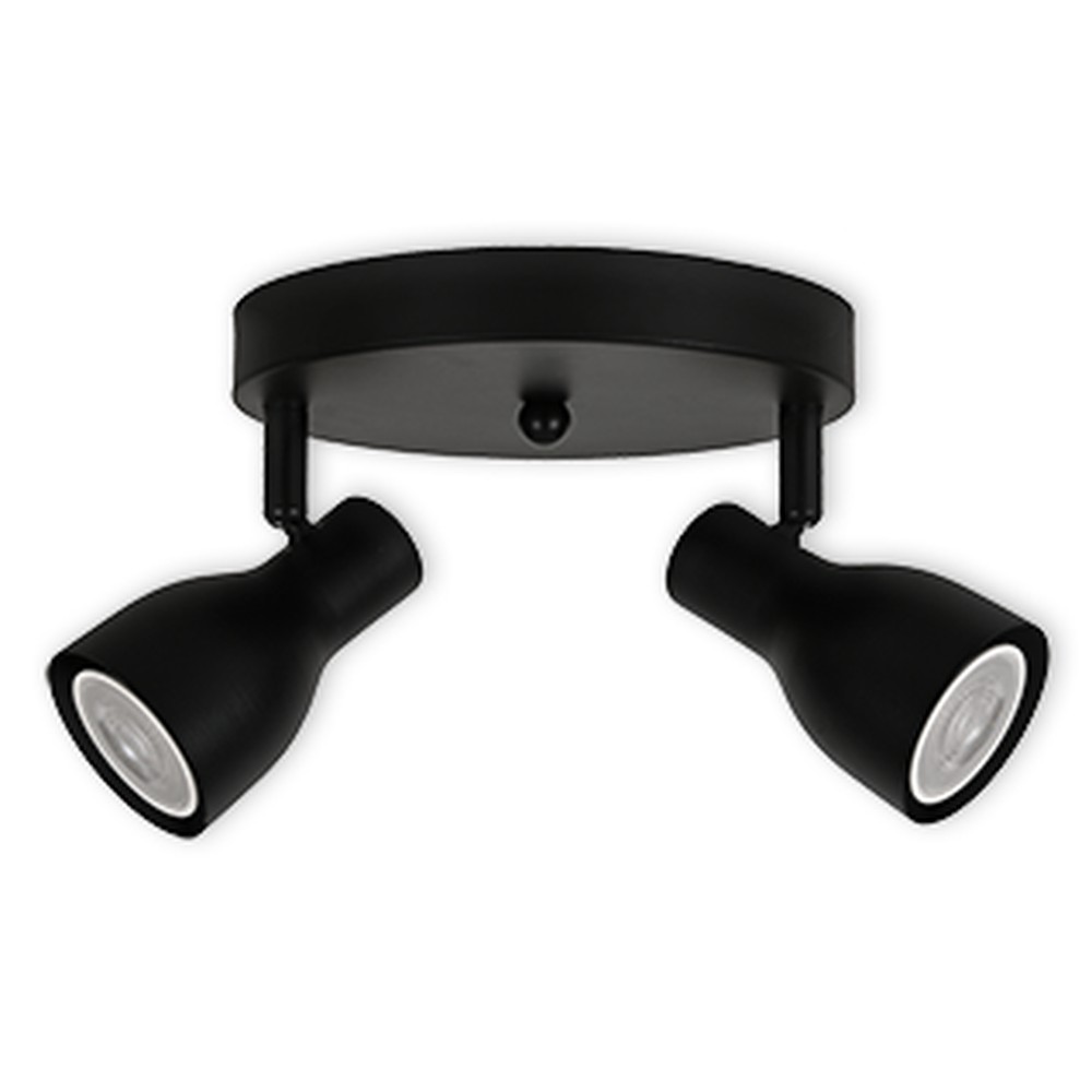 LED CEILING LIGHT FOR GU10 BULBS - SERIES 304 - 2 LIGHTS - WHITE