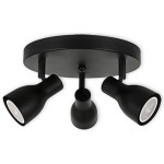 LED CEILING LIGHT FOR GU10 BULBS - SERIES 304 - 3 LIGHTS - WHITE