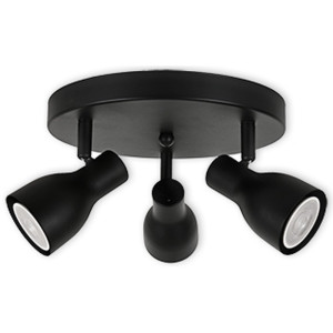 LED CEILING LIGHT FOR GU10 BULBS - SERIES 304 - 3 LIGHTS - WHITE