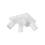 LED CEILING LIGHT FOR GU10 BULBS - SERIES 104 - 4 LIGHTS - WHITE
