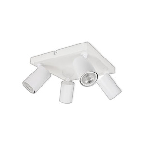 LED CEILING LIGHT FOR GU10 BULBS - SERIES 104 - 4 LIGHTS - WHITE