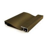 SURFACE MOUNTED BASEBOARD ALUMINUM PROFILE 10015 WITH PC COVER 10FT CHAMPAIGN