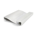 SURFACE MOUNTED BASEBOARD ALUMINUM PROFILE 10015 WITH PC COVER 10FT WHITE