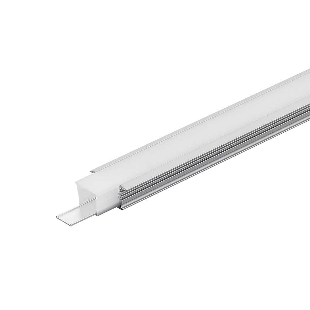 ETANCHE ALUMINUM PROFILE 1217A AVEC 6PCS DE PLASTIC ET ETANCHE SILICON END CAP - AVEC BLANC IP65 PC