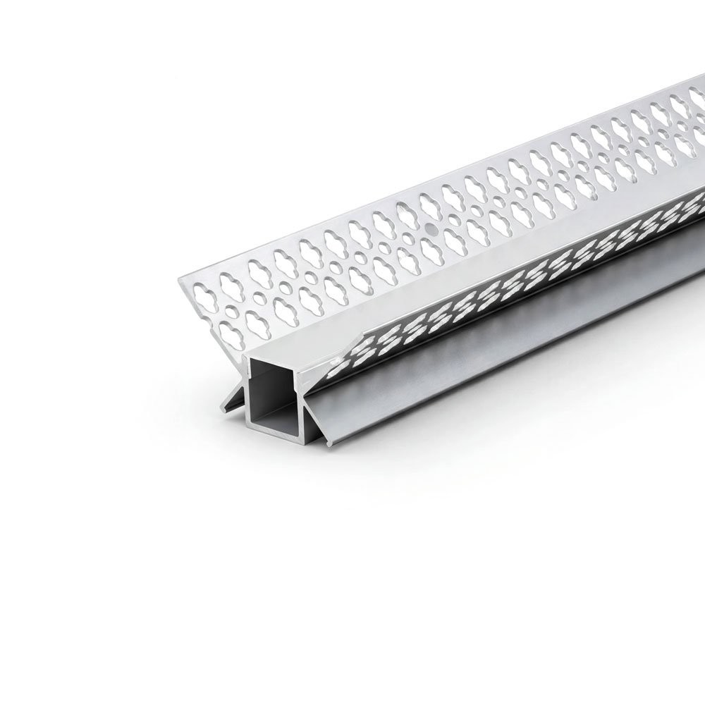 TRIMLESS RECESSED CORNER PROFILE 4625 WITH 2ENDCAPS & PC COVER