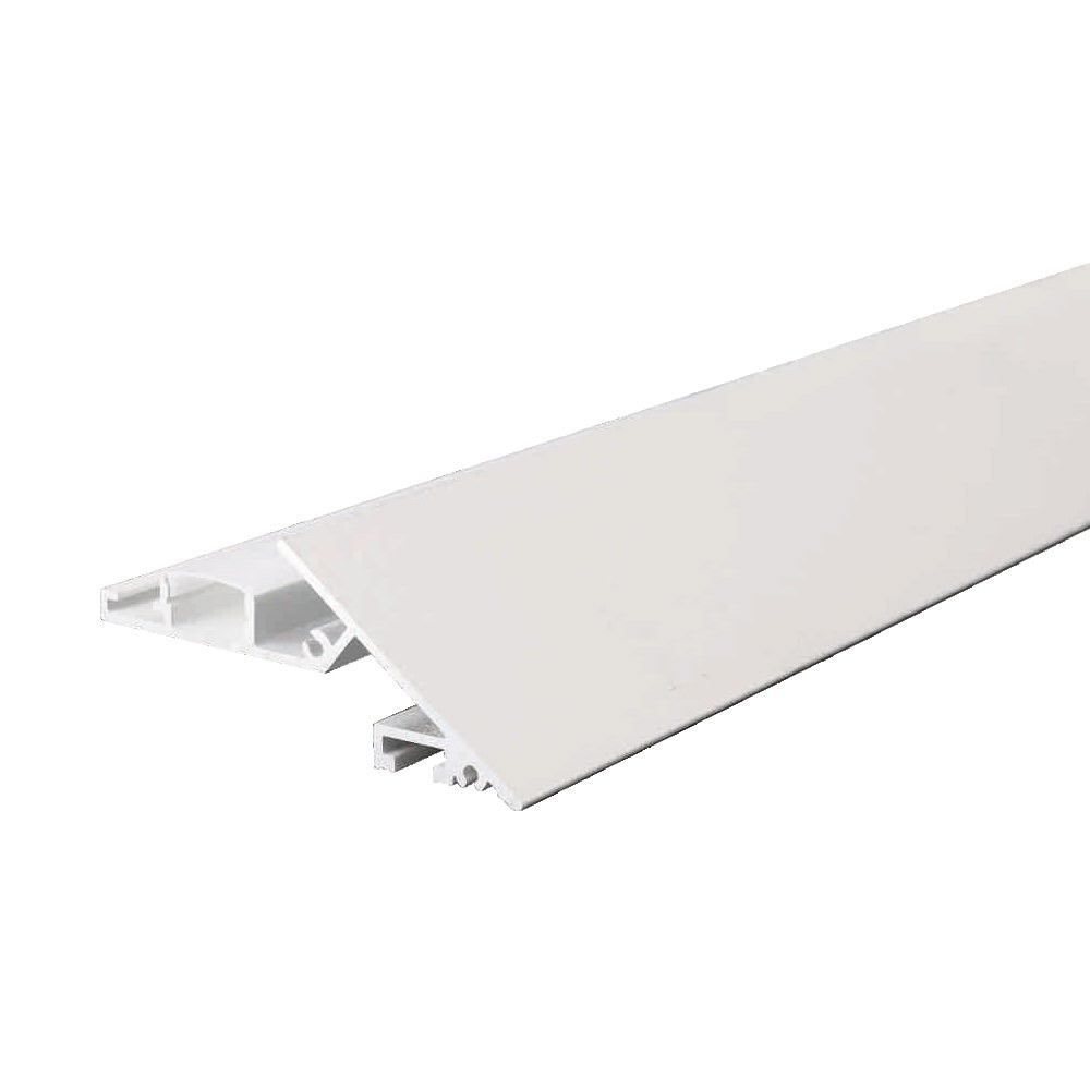 ALUMINUM PROFILE KNIFE EDGE 7330 WITH ACCESSORIES 10FT WHITE