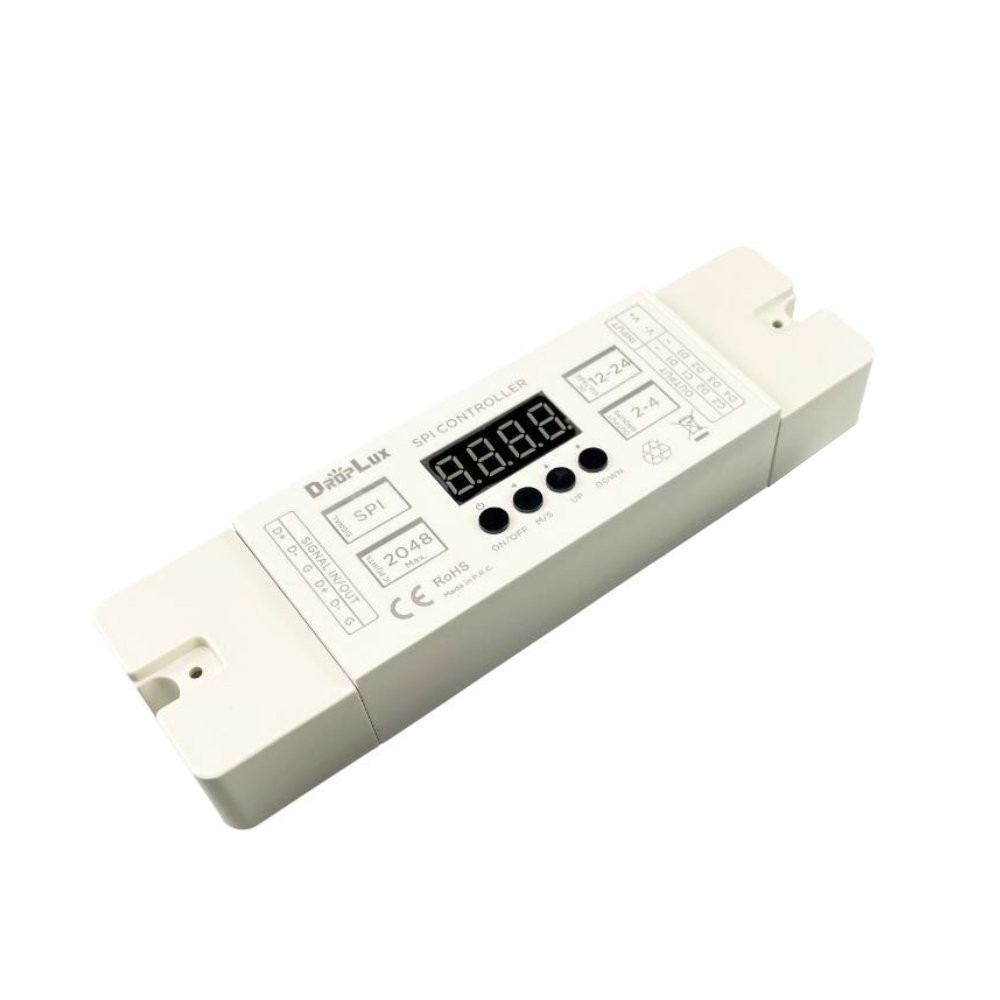 RF 2.4GHZ CONTROLLER MAX 2048 PIXELS 12/24 V DC INPUT FOR SPI LED STRIP LIGHT (CHASABLE STRIP LIGHT CONTROLLER)