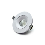 4 INCHES ROUND BAFFLE LIGHT - 12WATT - 1000LM - PF>0.9 - FT4 WIRE - 5CCT (2.7K - 3K - 3.5K - 4K - 5K) - CRI>90 - 38