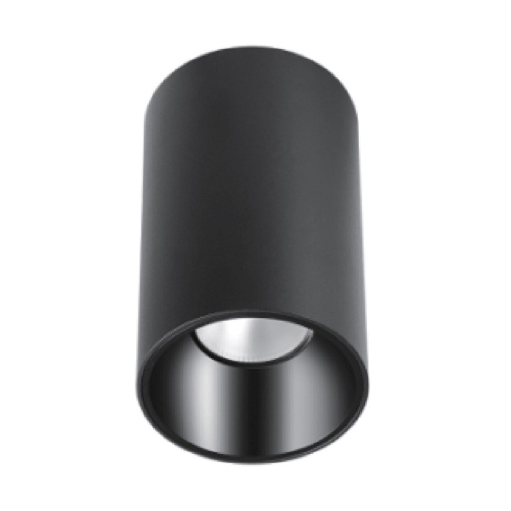 SURFACE-MOUNT LED ROUND SINGLE HEAD DOWNLIGHTS - 12W - 120VAC - 1080LM - BEAM ANGLE 30° - 3000K OR 4000K - DAMP