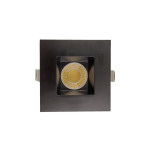 3.5 INCH SQUARE FRAME WITH TRIM FOR DL3 SERIES - BLACK