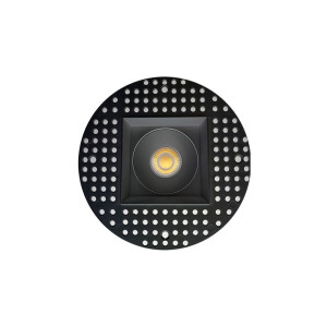 3.5 INCH SQUARE FRAME TRIMLESS FOR DL3 SERIES - BLACK