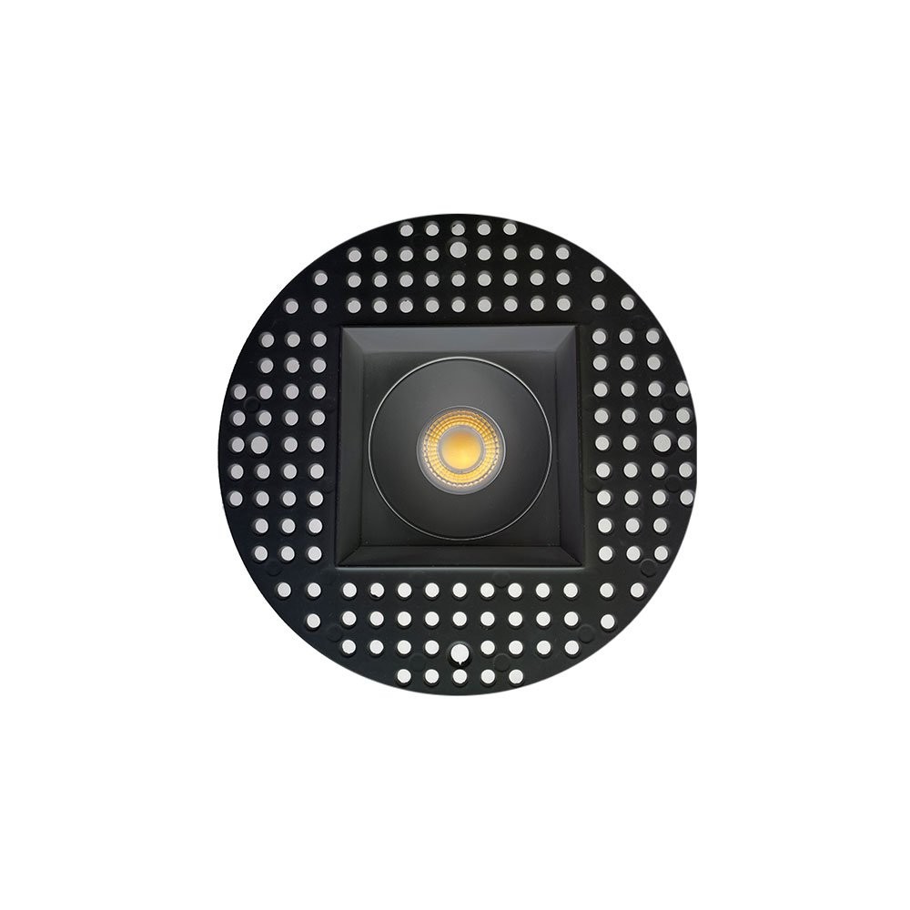 3.5 INCH SQUARE FRAME TRIMLESS FOR DL3 SERIES - BLACK