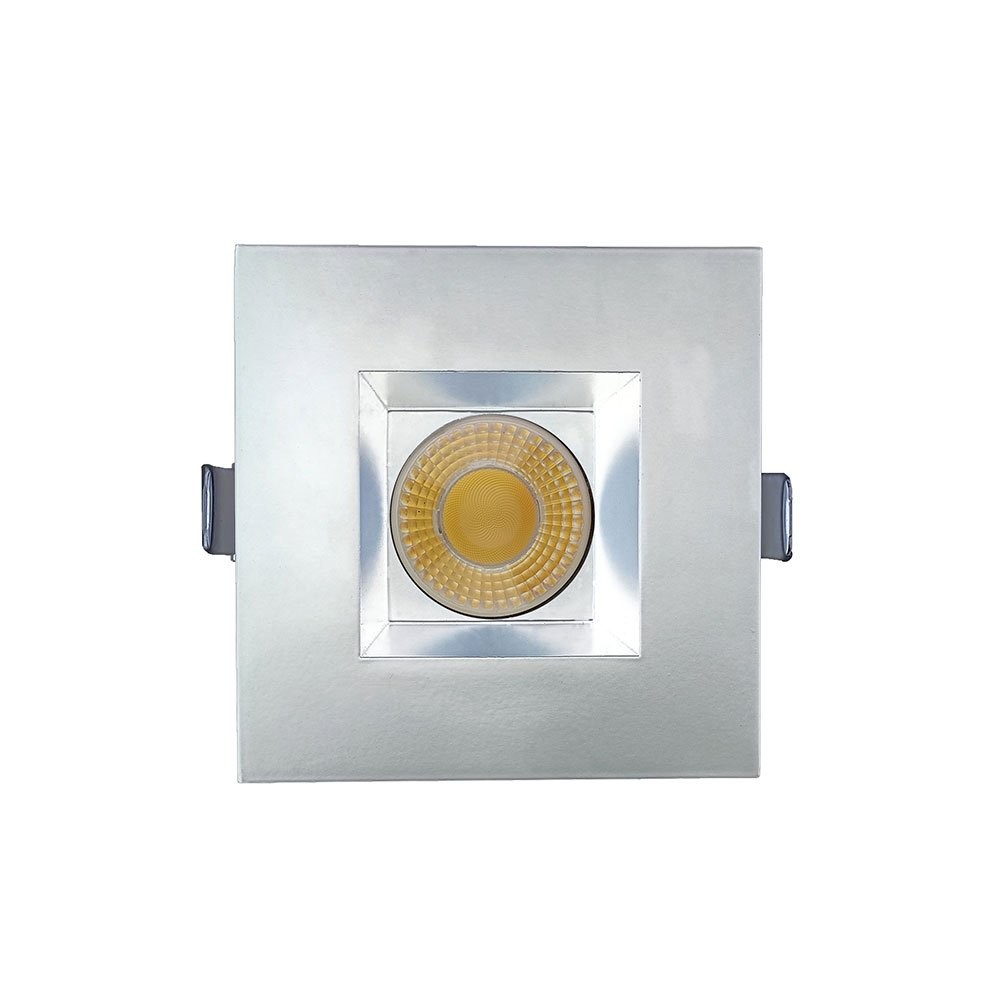 4 INCH SQUARE FRAME WITH TRIM FOR DL3 SERIES - WHITE