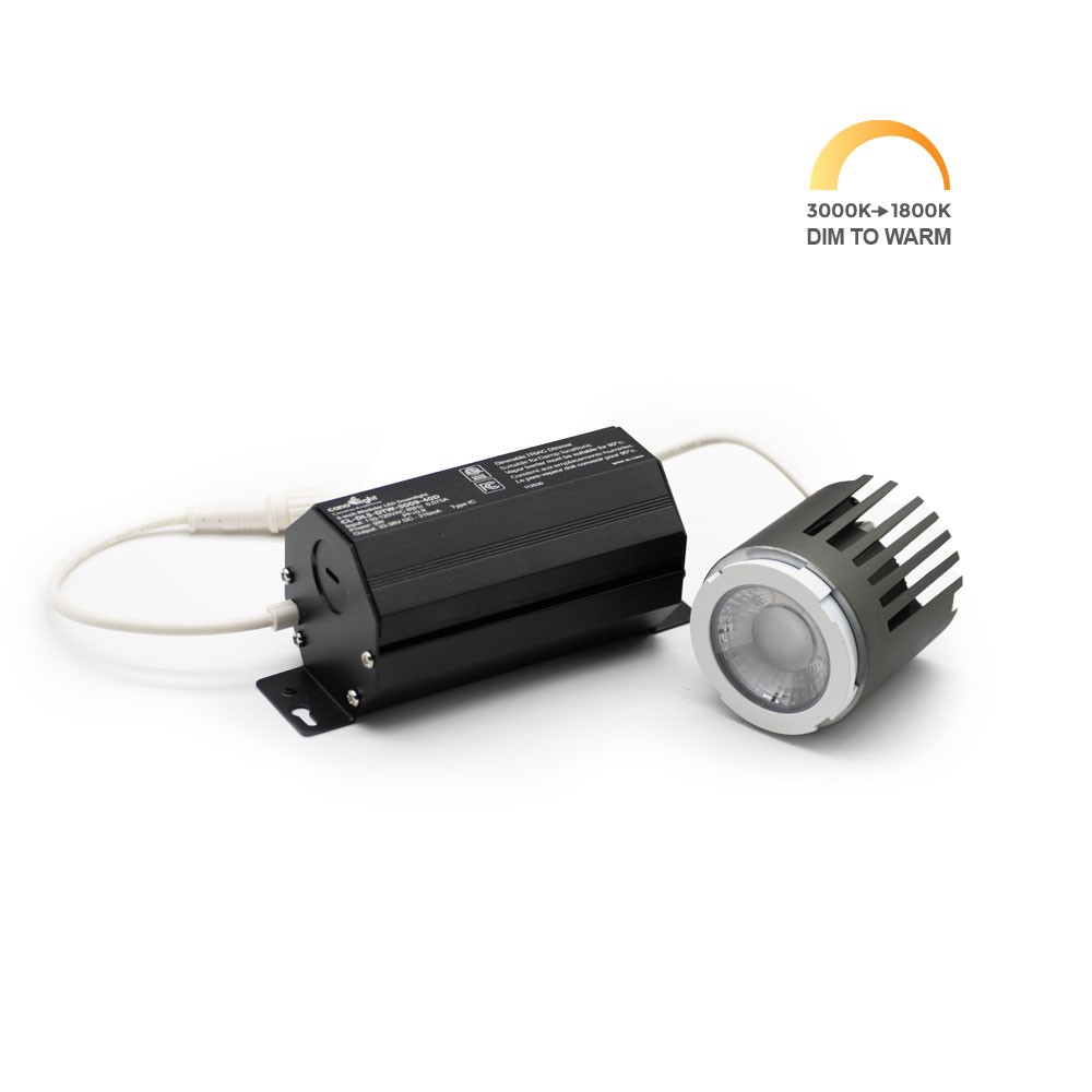 3 INCH MODULAR LED DOWNLIGHT - 9WATT - DIM TO WARM  - BEAM ANGEL 40 DEGREE - CRI>90 - 800 LUMEN - CUT OUT 2.95