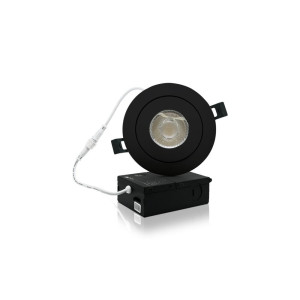 3.5 INCHES RECESSED LED GIMBAL MULTI DIRECTION 8W  - 10-130 V AC - WET LOCATION IC-RATED - 830 LM - CRI>85 - 5CCT -