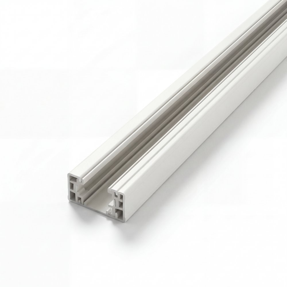 3 WIRES SURFACE MOUNTED TRACK WITH 2 ENDCAPS 8FT WHITE COLOR