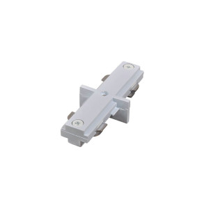3 WIRES SURFACE MOUNTED TRACK ACCESSORIES STRAIGHT CONNECTOR A WHITE & BLACK