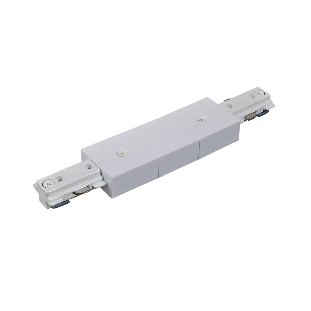 3 WIRES SURFACE MOUNTED TRACK ACCESSORIES STRAIGHT CONNECTOR B WHITE & BLACK