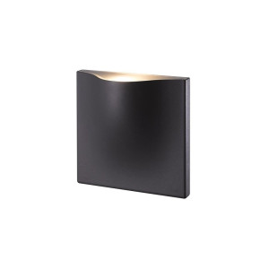 SURFACE MOUNTED WALL LIGHT 1142 - 14W - 990LM  -CRI>80 - 98deg  - 110-220 V AC - 3000K - IP54 - 3 YEARS WARRANTY - BLACK