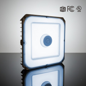 LUMINAIRE LED CANOPÉE 3CCT SÉLECTIONNABLE (3500K - 4000K ET 5000K) + 3 PUISSANCES SÉLECTIONNABLES (60W - 80W ET