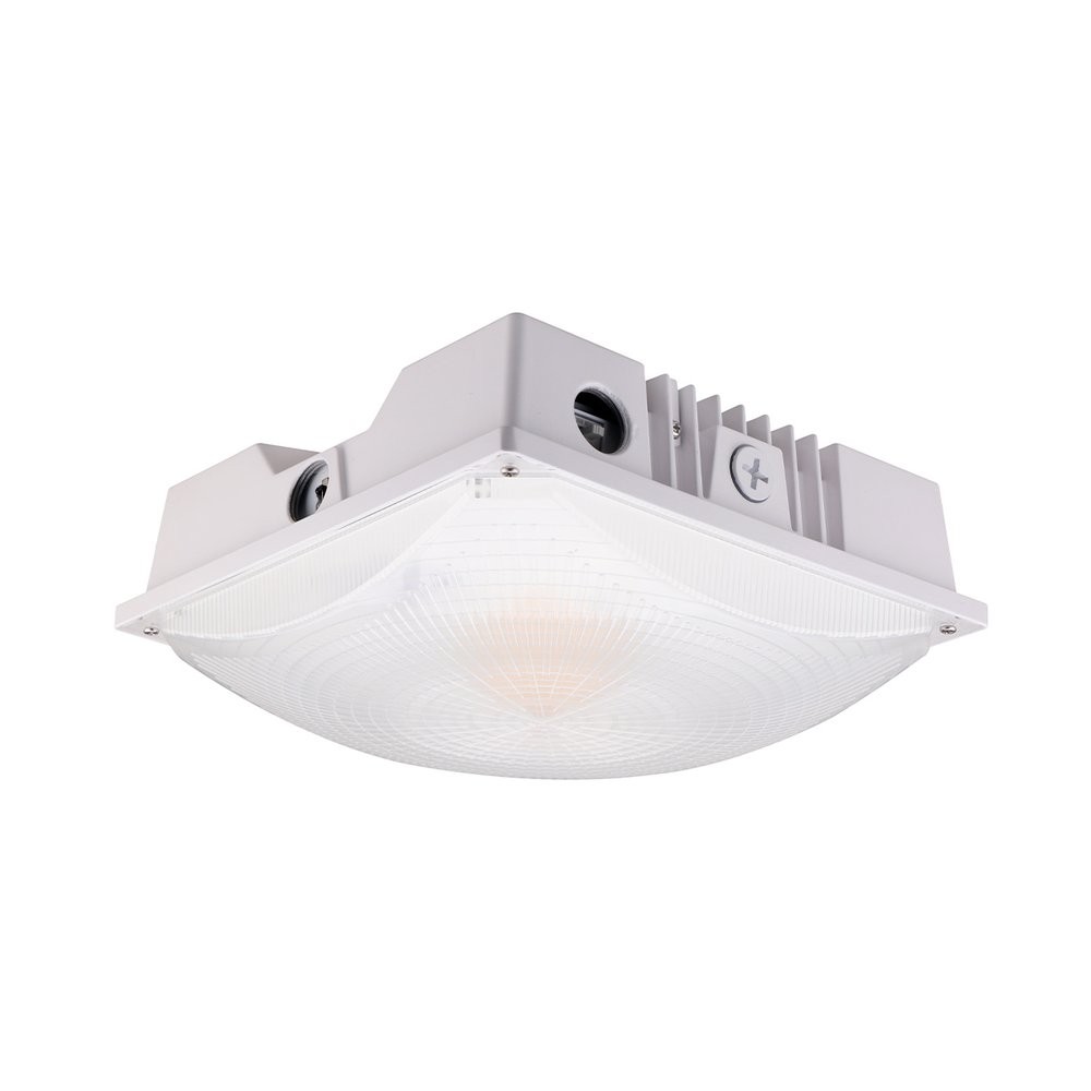 CP03 CLASSIC CANOPY LIGHT - CANOPY LIGHTS - 50W/60W/75W - 3000K/4000K/5000K - 120-347V - WHITE - DLC PREMIUM S-BEXF8Q