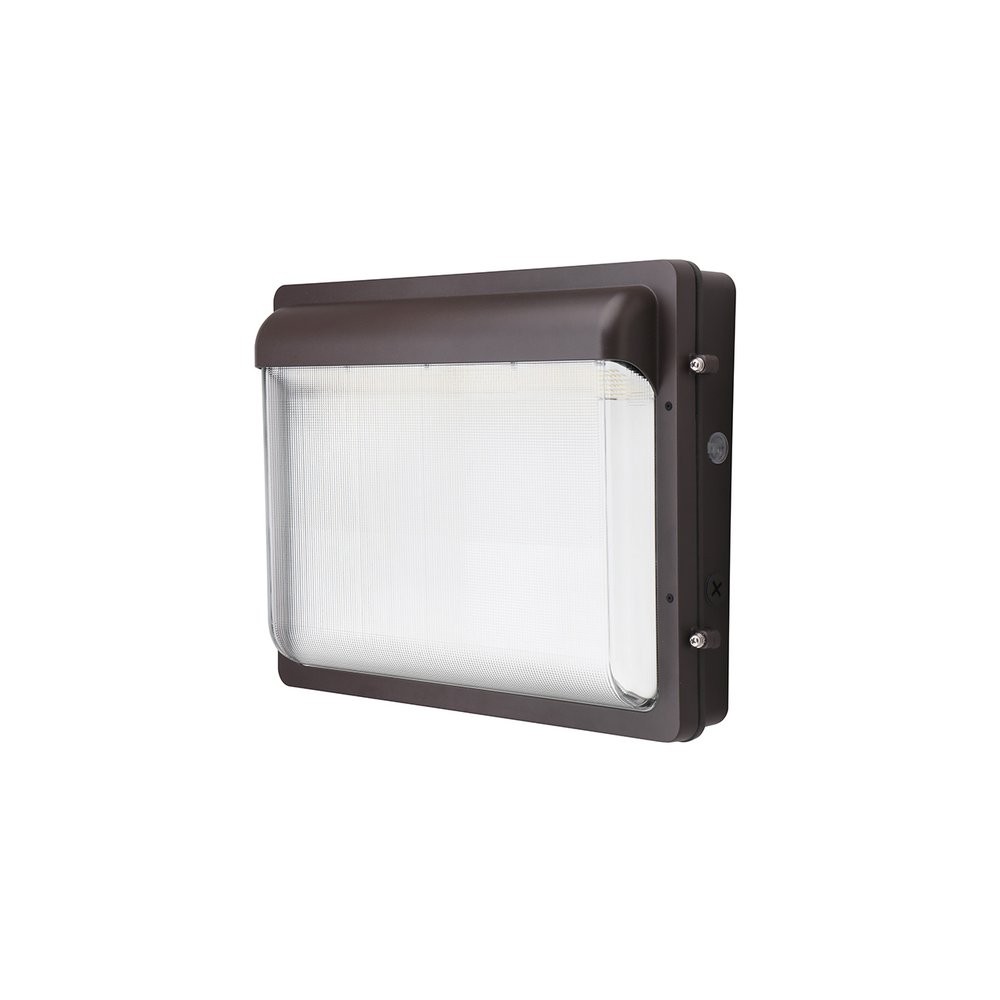 CWPS SLIM WALL PACK - WALL PACKS - 80W/100W/120W - 3000K/4000K/5000K - 120-347V - BRONZE - DLC PREMIUM S-NWTC5D