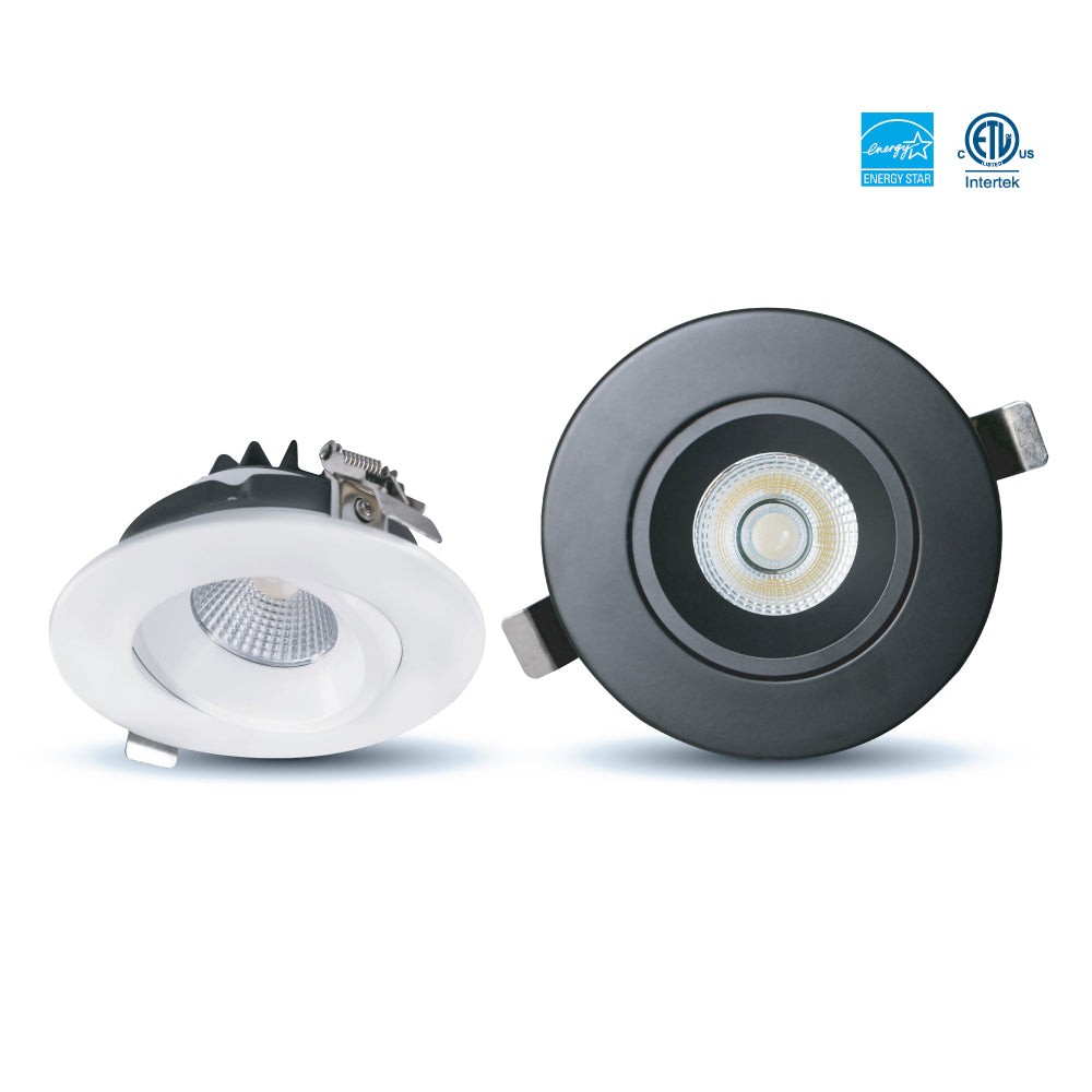 LUMINAIRE LED ENCASTRÉ RÉCESSIF / GIMBAL PROFOND 4 PO DESIGNER - 5CCT (2700K À 5000K) - 12W - 900LM - DIMMABLE
