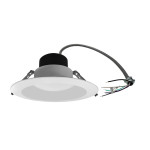 Split Downlight 10“ 40-30-25W 120-347V 27-30-35-40-50K white frost dimmable TRIAC & 0-10V