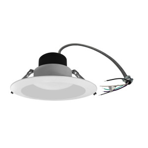 Split Downlight 10“ 40-30-25W 120-347V 27-30-35-40-50K white frost dimmable TRIAC & 0-10V