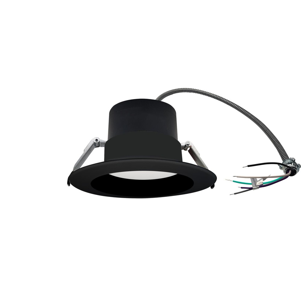 Split Downlight 6" 25-20-15W 120-347V 27-30-35-40-50K black frost dimmable TRIAC & 0-10V