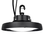 UFO highbay dome V3 100W 100-277V 50K black frost 120 deg. dim 0-10V DLC Premium - DLC ID S-POSY75 - 15 -080 Lumens