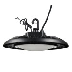 (vente finale) UFO highbay dome 150W 120-277V 50K black frost lens 120 deg. dim 0-10V