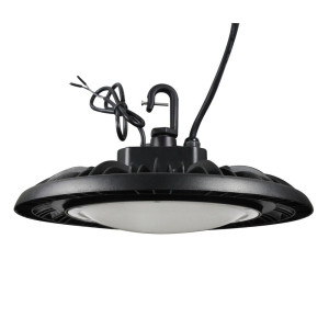 (Vente finale) UFO highbay dome V1 200W 120-347V 50K black frost 120 deg. dim 0-10V