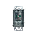 1104-LA - Gangable Box with Ears and Armored Cable Clamp 12.5 cu.in