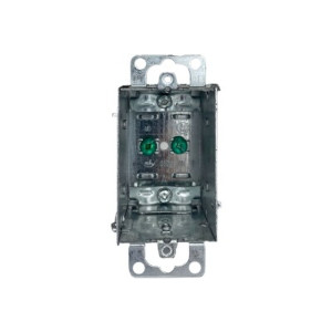 1104-LA - Gangable Box with Ears and Armored Cable Clamp 12.5 cu.in