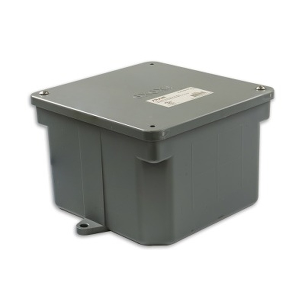 Weatherproof PVC Junction box - 6" x 6" x 4" - 140 cu.in
