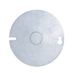 54C6 - Octagonal Blank Metallic Cover with 1/2” Center Knockout