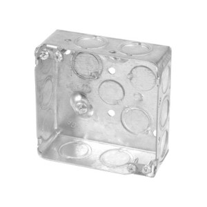 52C17 - 2 Gang 4’’ Metallic Box Cover with 1/2” Raise